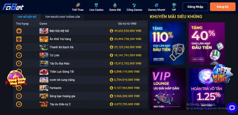 Đa dạng trò chơi tại 88xeng link vào